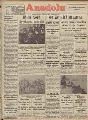 Anadolu Gazetesi February 7, 1941 kapağı