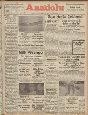 Anadolu Gazetesi February 8, 1941 kapağı