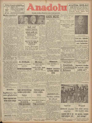 Anadolu Gazetesi February 13, 1941 kapağı