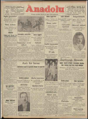 Anadolu Gazetesi February 17, 1941 kapağı