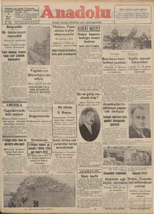Anadolu Gazetesi 9 Mart 1941 kapağı