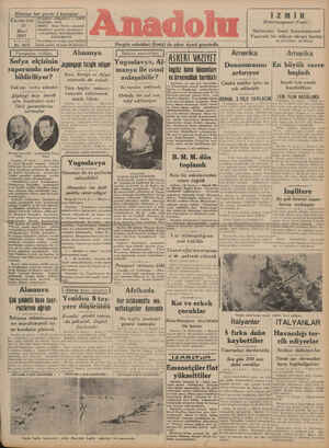    Camartesi 15 Mart 1941 30 ncu YIL Na. 8470 ADRES: İkinci — I Perapalas intilâkı l Sofya elçisinin | bildiriliyor? Vak'ı;ı
