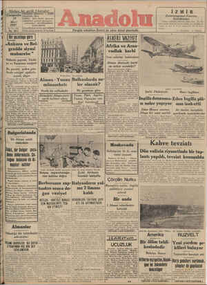 Anadolu Gazetesi 19 Mart 1941 kapağı