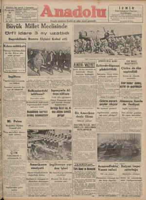 Anadolu Gazetesi 20 Mart 1941 kapağı