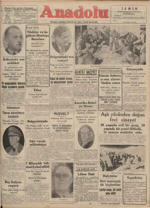 Anadolu Gazetesi 21 Mart 1941 kapağı