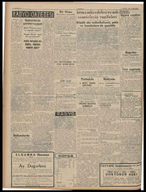  ANADOLU) 9 NİSAN 1941 ÇARŞAMBA Bir firma- Sıtma mücadelesi ve mü- S42zede: . Sıgara çeşıtlerı esseselerin vazifeleri | tzürı.