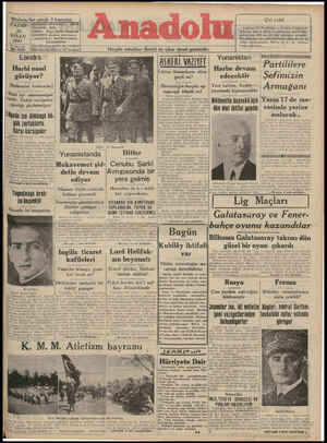 Anadolu Gazetesi 20 Nisan 1941 kapağı