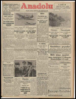 Anadolu Gazetesi 5 Mayıs 1941 kapağı