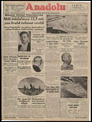 Anadolu Gazetesi 13 Mayıs 1941 kapağı