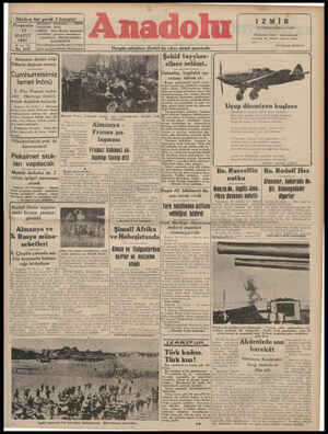 Anadolu Gazetesi 15 Mayıs 1941 kapağı
