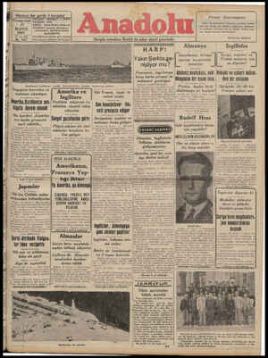 Anadolu Gazetesi 17 Mayıs 1941 kapağı