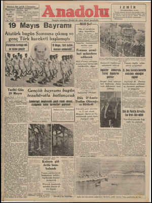 Anadolu Gazetesi 19 Mayıs 1941 kapağı