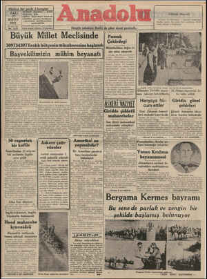 Anadolu Gazetesi 27 Mayıs 1941 kapağı