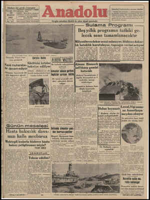 Anadolu Gazetesi 28 Mayıs 1941 kapağı