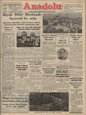 Anadolu Gazetesi 31 Mayıs 1941 kapağı