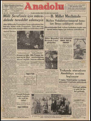 Anadolu Gazetesi 3 Haziran 1941 kapağı