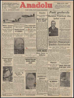 Anadolu Gazetesi 4 Haziran 1941 kapağı