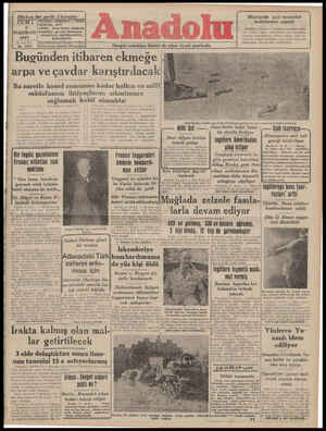 Anadolu Gazetesi 6 Haziran 1941 kapağı