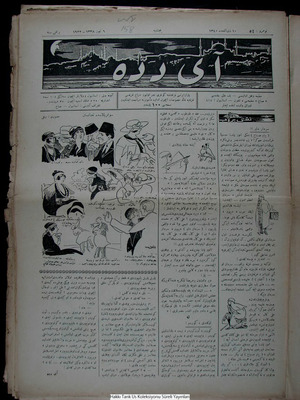 Aydede Gazetesi 6 Temmuz 1922 kapağı