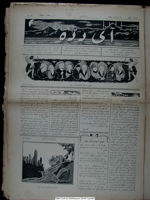 Aydede Gazetesi 10 Temmuz 1922 kapağı