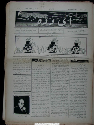Aydede Gazetesi 14 Ağustos 1922 kapağı