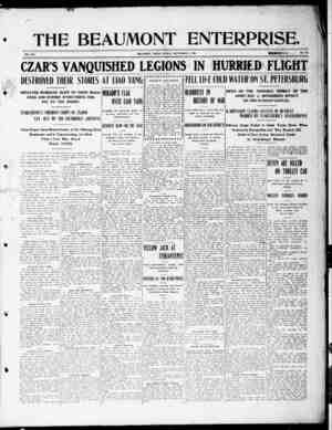 The Beaumont Enterprise Newspaper September 4, 1904 kapağı