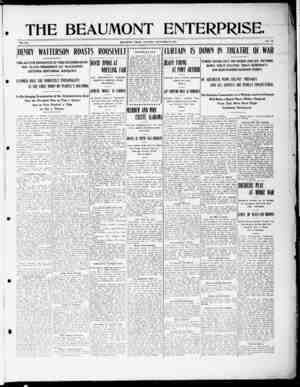 The Beaumont Enterprise Newspaper September 8, 1904 kapağı