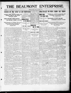 The Beaumont Enterprise Newspaper September 13, 1904 kapağı