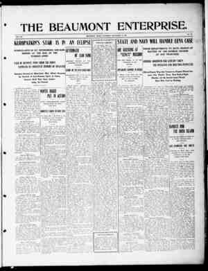 The Beaumont Enterprise Newspaper September 14, 1904 kapağı