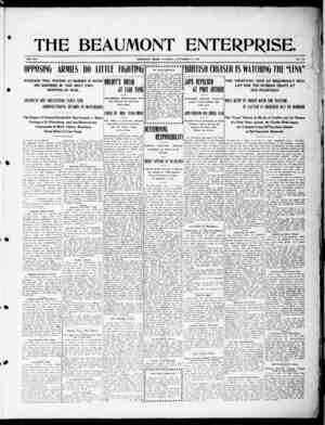 The Beaumont Enterprise Newspaper September 15, 1904 kapağı