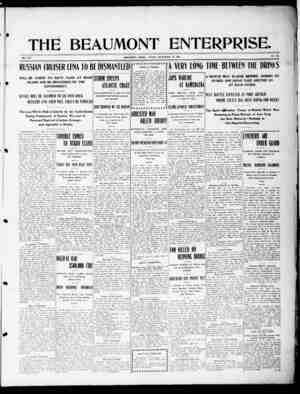 The Beaumont Enterprise Newspaper September 16, 1904 kapağı
