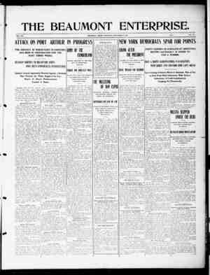 The Beaumont Enterprise Newspaper September 21, 1904 kapağı
