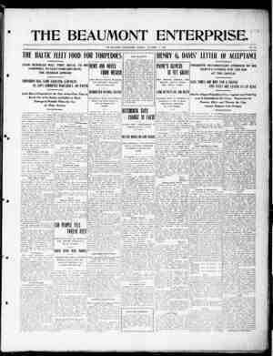 The Beaumont Enterprise Newspaper October 3, 1904 kapağı