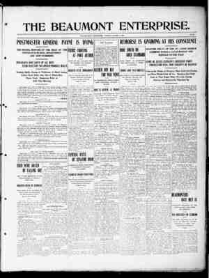 The Beaumont Enterprise Newspaper October 4, 1904 kapağı