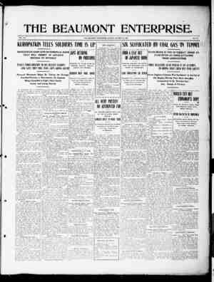 The Beaumont Enterprise Gazetesi 10 Ekim 1904 kapağı