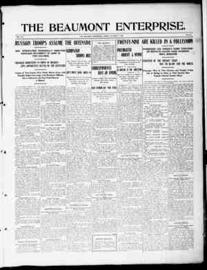 The Beaumont Enterprise Gazetesi 11 Ekim 1904 kapağı
