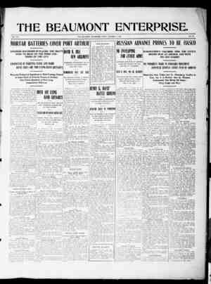 The Beaumont Enterprise Newspaper October 14, 1904 kapağı
