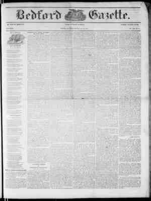 Bedford Gazette Newspaper January 26, 1855 kapağı