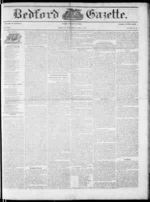 Bedford Gazette Gazetesi 20 Nisan 1855 kapağı