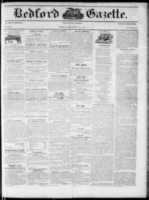 Bedford Gazette Gazetesi 4 Mayıs 1855 kapağı