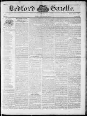 Bedford Gazette Newspaper May 25, 1855 kapağı