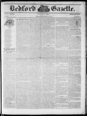Bedford Gazette Newspaper July 27, 1855 kapağı