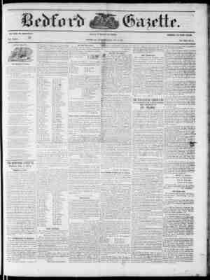 Bedford Gazette Newspaper August 3, 1855 kapağı