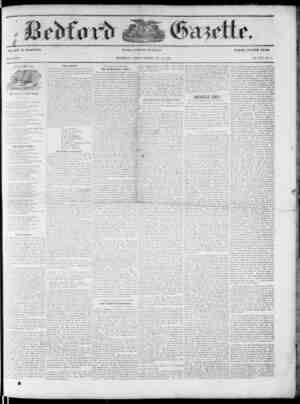 Bedford Gazette Newspaper August 31, 1855 kapağı