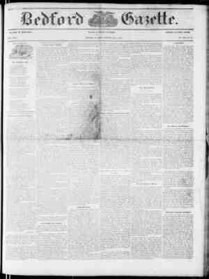 Bedford Gazette Newspaper December 7, 1855 kapağı