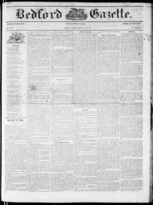 Bedford Gazette Newspaper December 21, 1855 kapağı