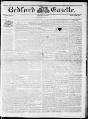 Bedford Gazette Newspaper December 28, 1855 kapağı