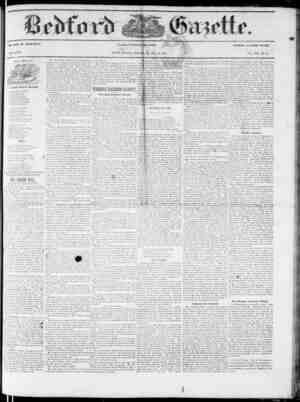Bedford Gazette Newspaper February 22, 1856 kapağı