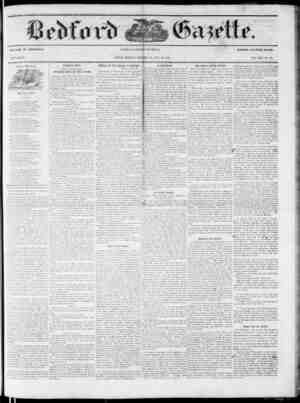 Bedford Gazette Newspaper February 29, 1856 kapağı