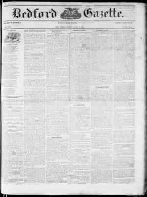 Bedford Gazette Newspaper March 28, 1856 kapağı